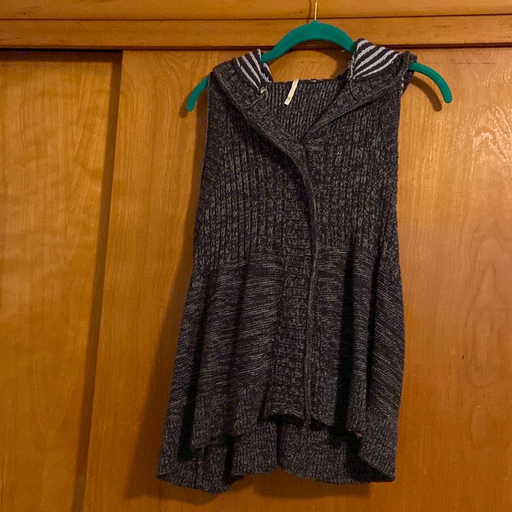 Free People Hooded Sweater Vest